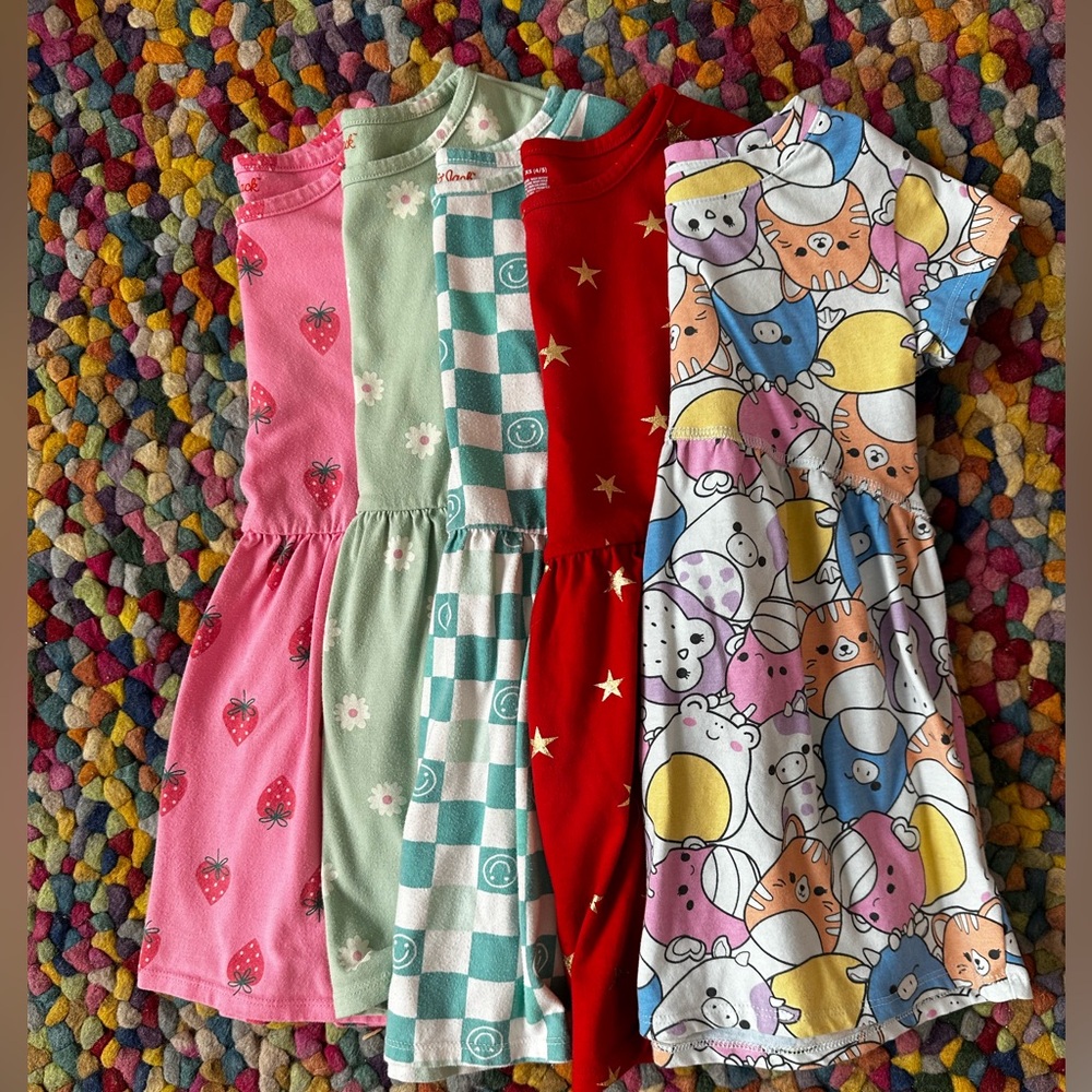 Girl's T-Shirt Dress Set